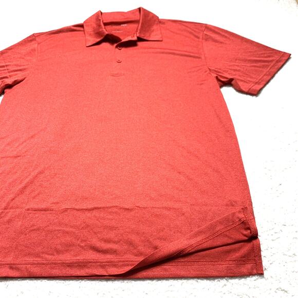 Sport Tek Shirt Mens Medium Red Short Sleeve Polo Light Weight Polyester - Picture 2 of 8